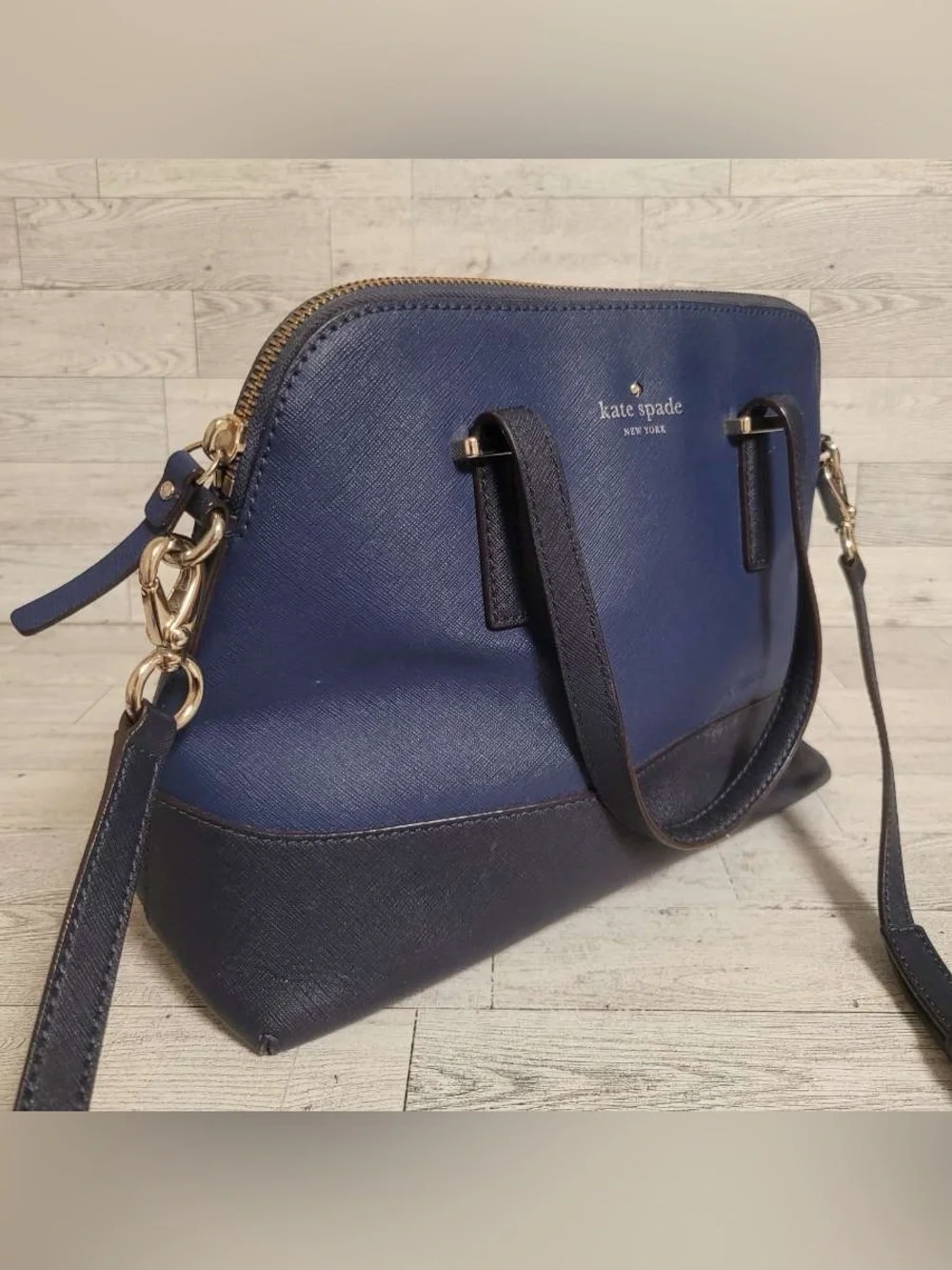Women’s Kate Spade Navy Blue New York Cedar Street Maise Crossbody Handbag Purse